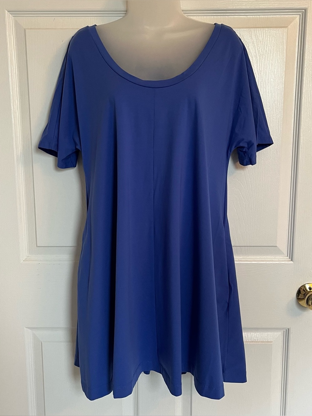COS Cobalt Blue Cotton Swing Tunic Dress M - See Measurements